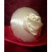 New Fabulous Kentucky Derby EASTER SUNDAY Dress Hat White Rose Red Satin   eb-72484498